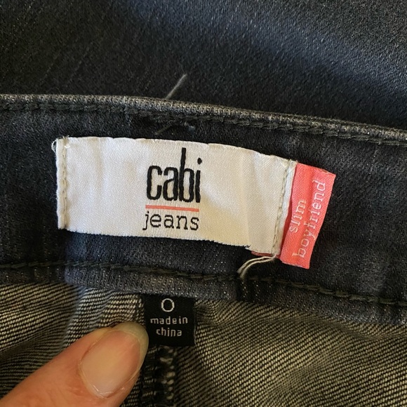 Cabi Slim Boyfriend Gray Wash Jeans - Picture 5 of 13